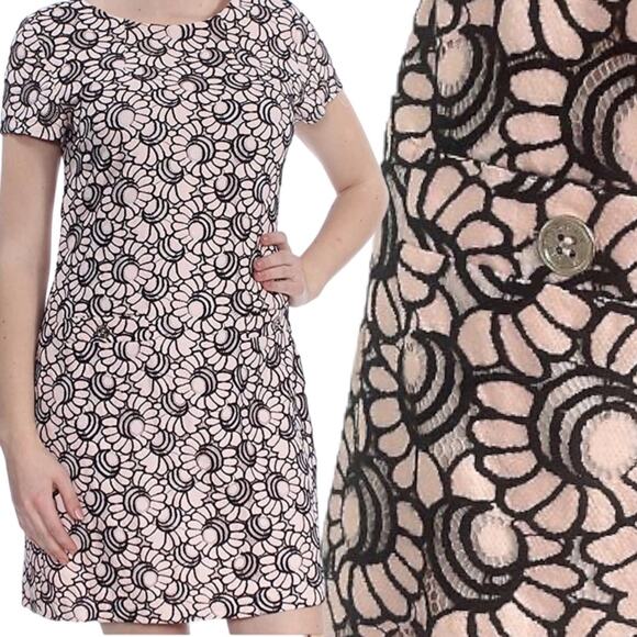 NWT TOMMY HILFIGER EMBROIDERED SHIFT DRESS Classy Career Day/Evening Size 12 - Picture 1 of 5